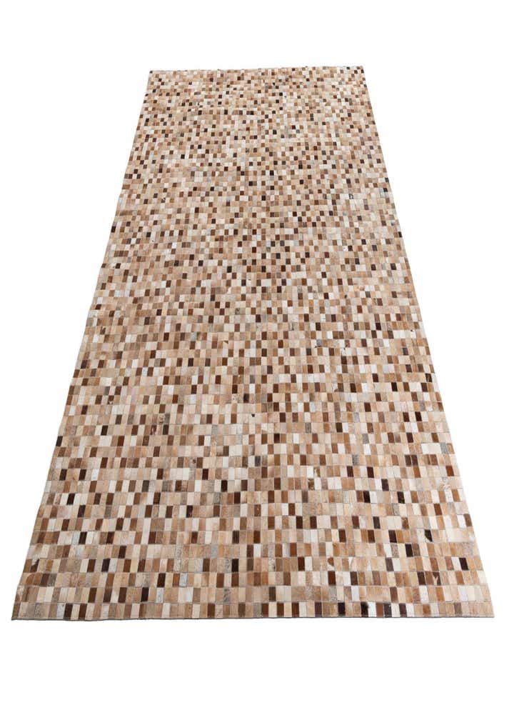 8' x 9' 10 Cowhide Leather Rug