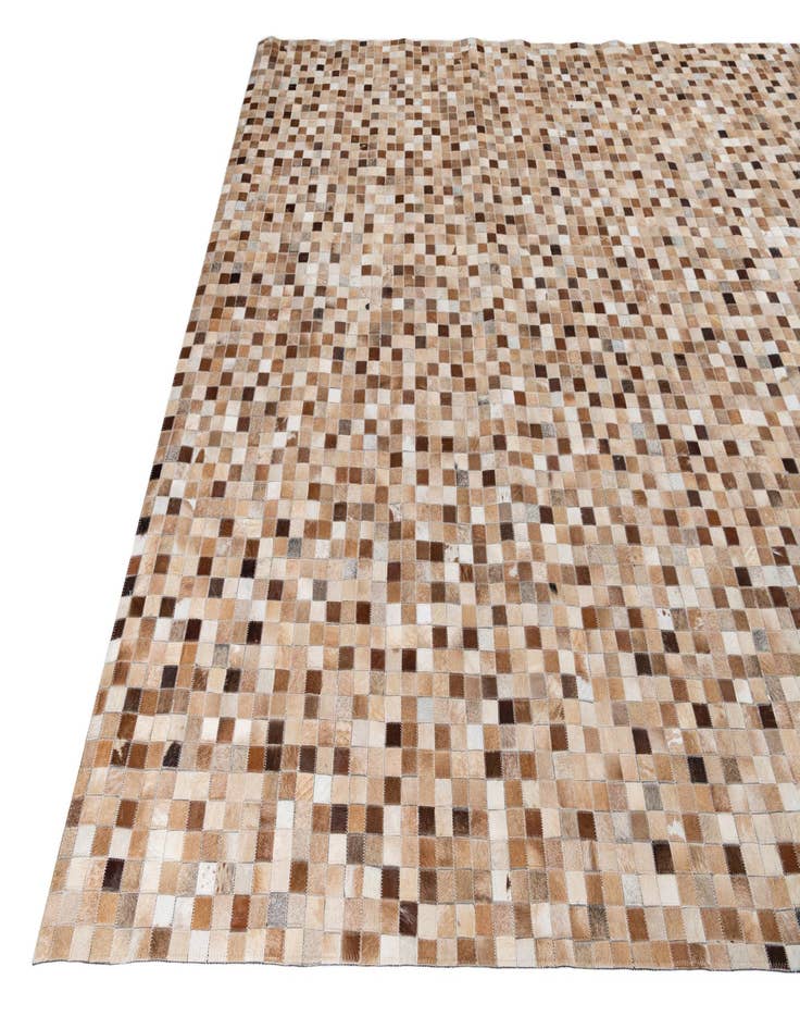 Detail image of 8' x 9' 10 Cowhide Leather Rug