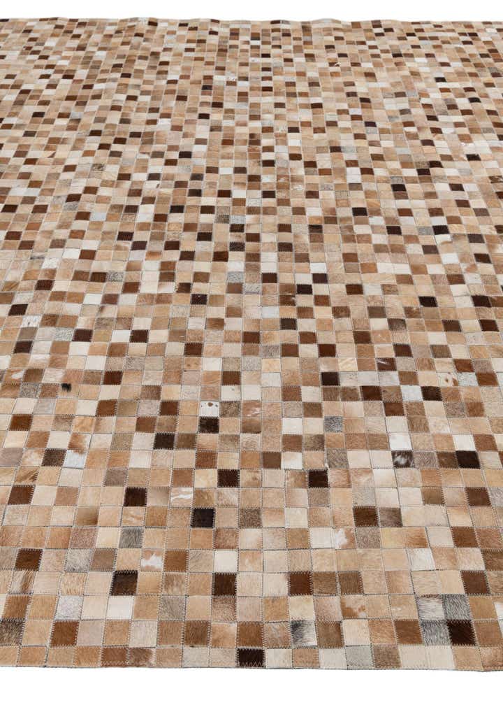 8' x 9' 10 Cowhide Leather Rug