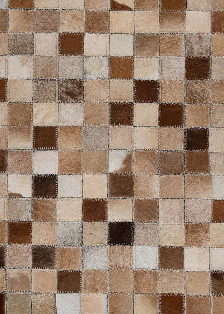 8' x 9' 10 Cowhide Leather Rug