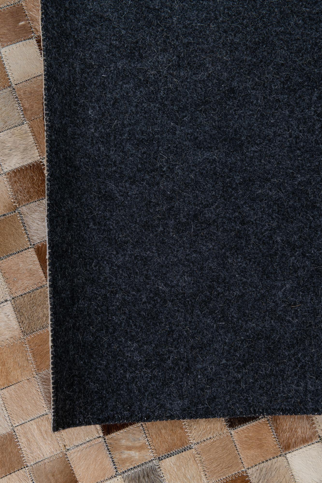 8' x 9' 10 Cowhide Leather Rug