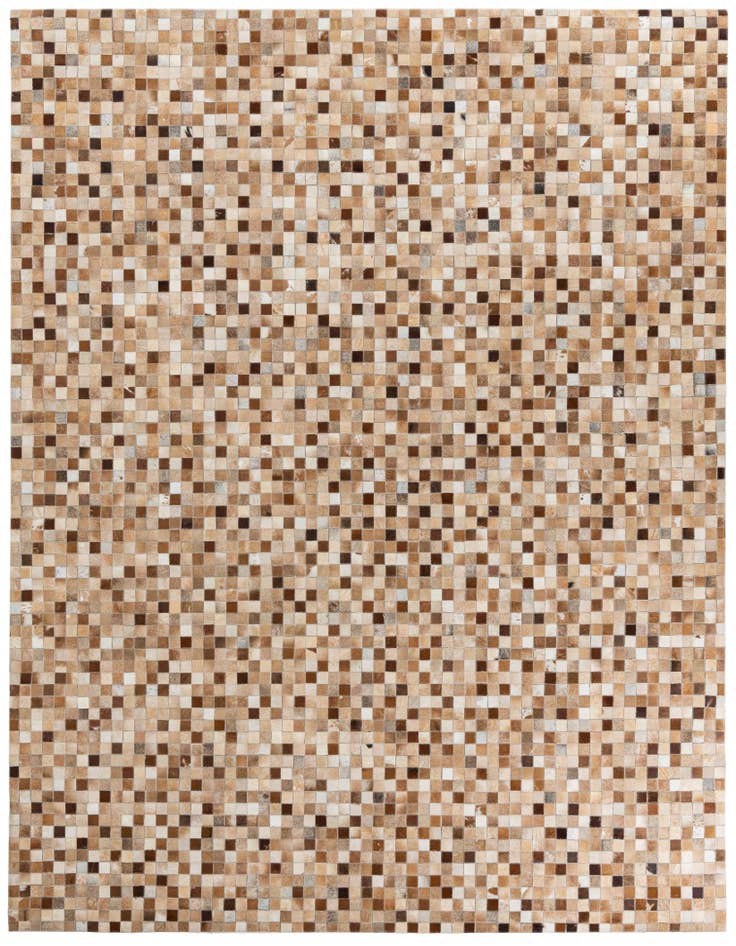 Detail image of 8' x 9' 10 Cowhide Leather Rug