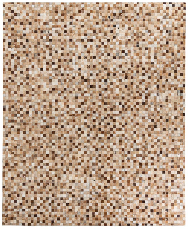 Detail image of 8' x 9' 10 Cowhide Leather Rug