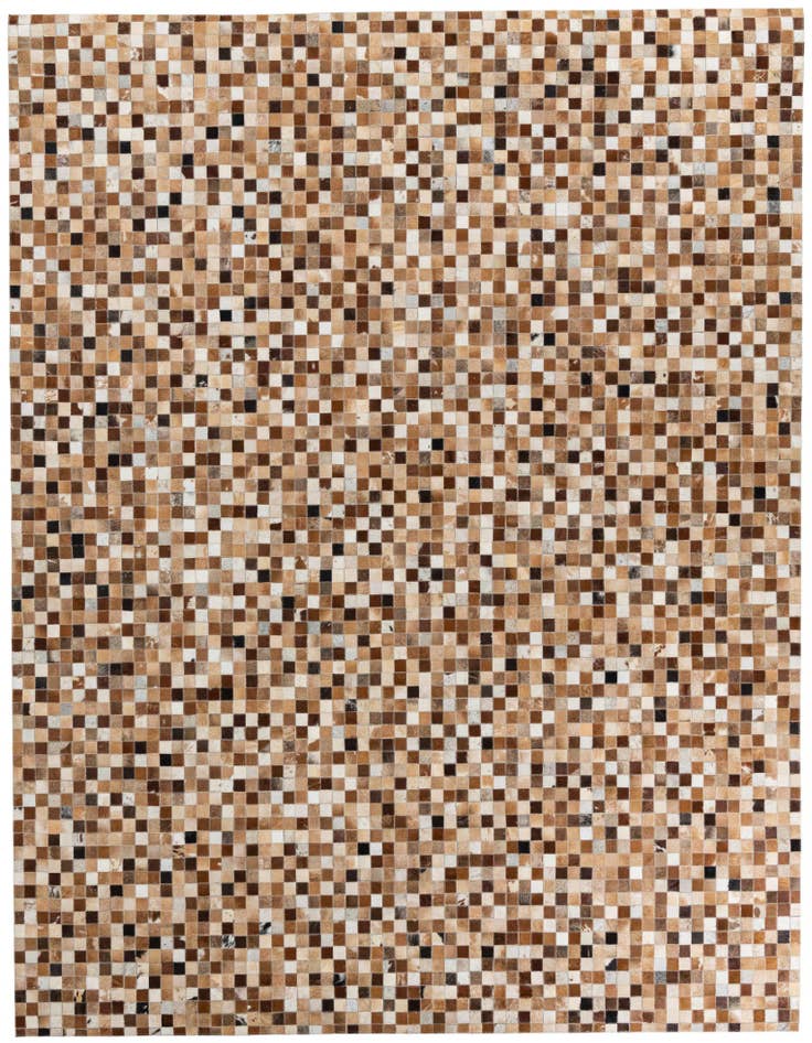 Detail image of 8' 1 x 9' 10 Cowhide Leather Rug