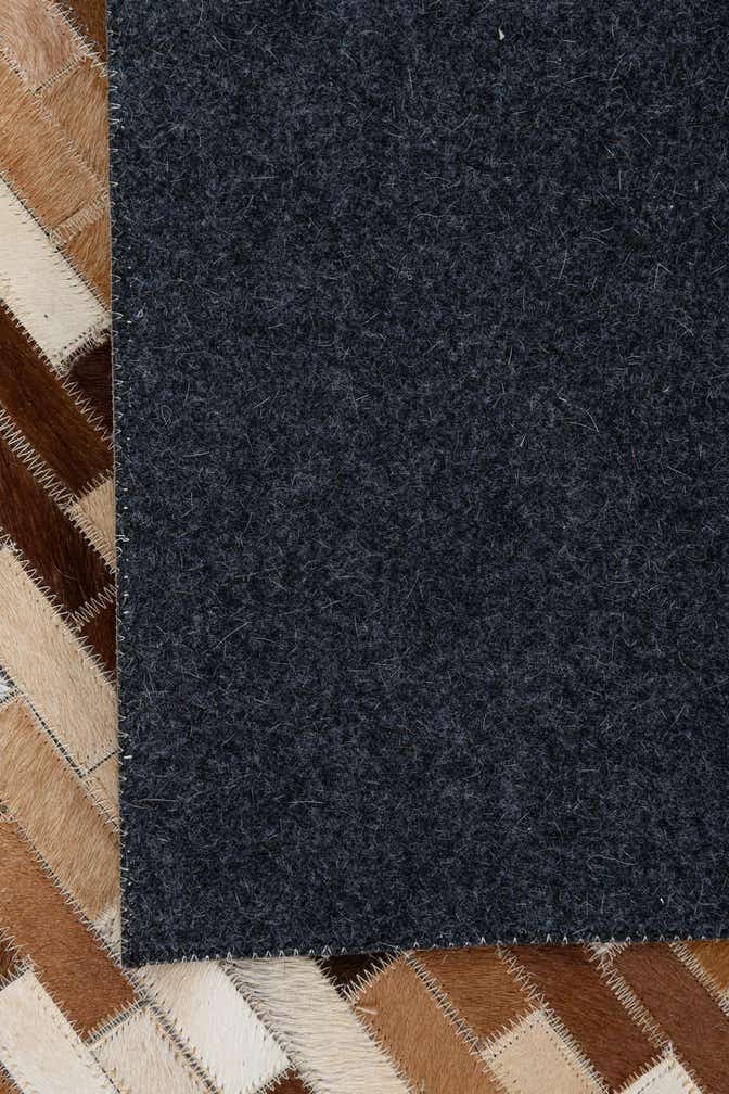 8' 1 x 9' 9 Cowhide Leather Rug