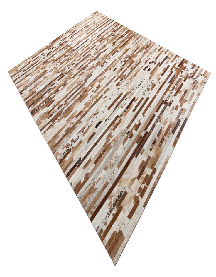 Detail image of 8' 1 x 10' Cowhide Leather Rug