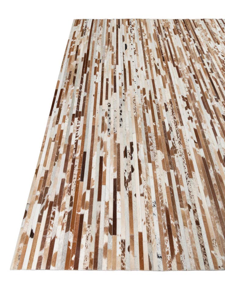 Detail image of 8' 1 x 10' Cowhide Leather Rug