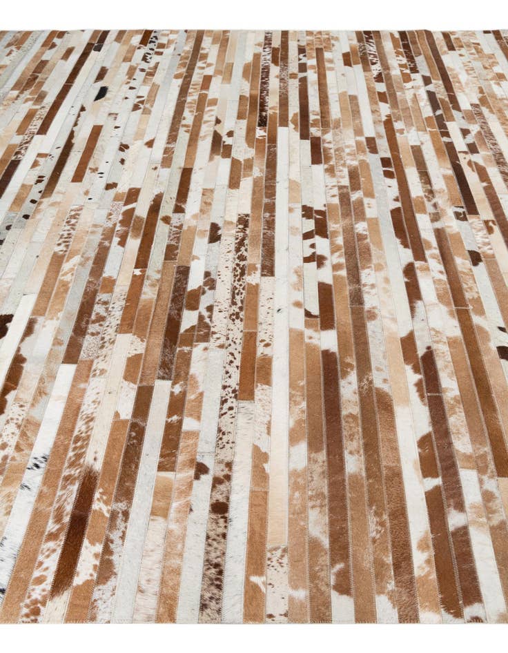 Detail image of 8' 1 x 10' Cowhide Leather Rug