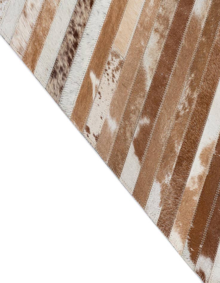 Detail image of 8' 1 x 10' Cowhide Leather Rug