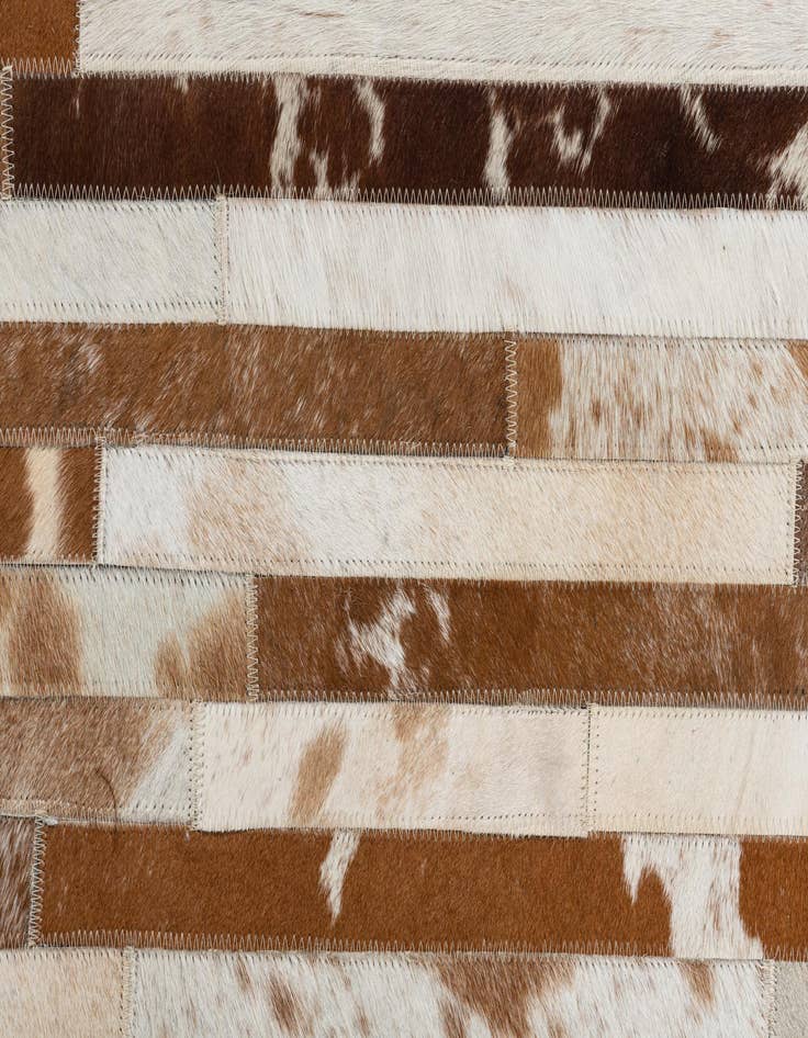 Detail image of 8' 1 x 10' Cowhide Leather Rug
