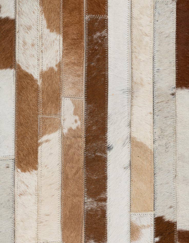 Detail image of 8' 1 x 10' Cowhide Leather Rug