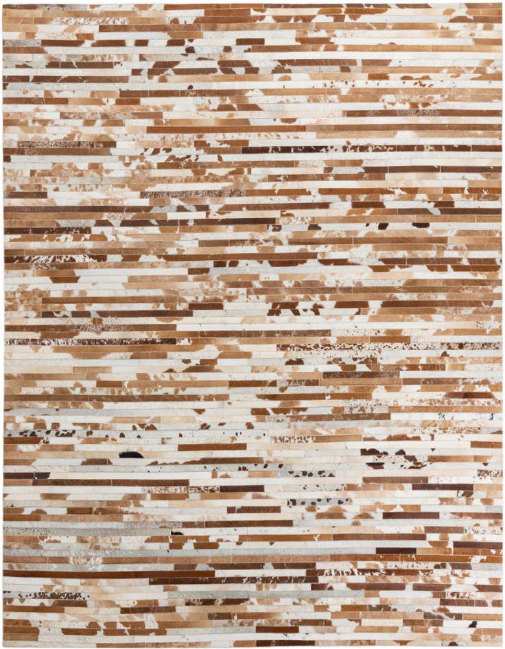 Detail image of 8' 1 x 10' Cowhide Leather Rug