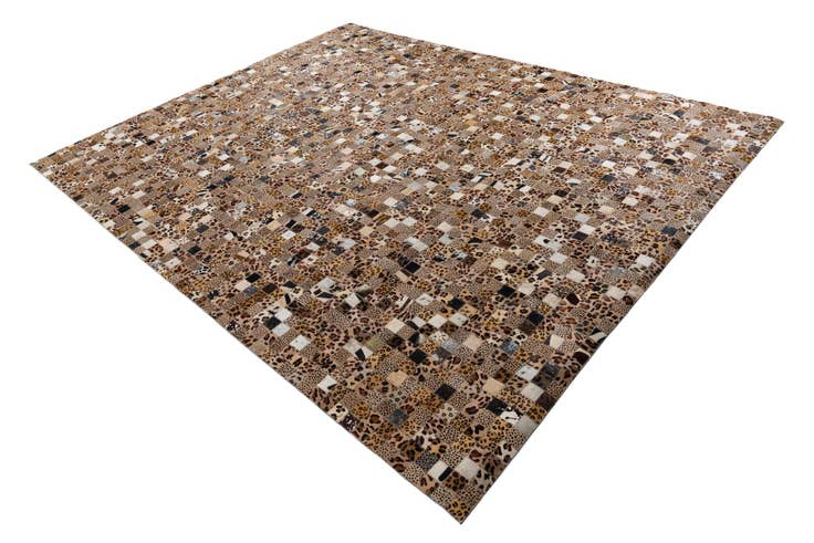 Detail image of 8' x 10' Cowhide Leather Rug