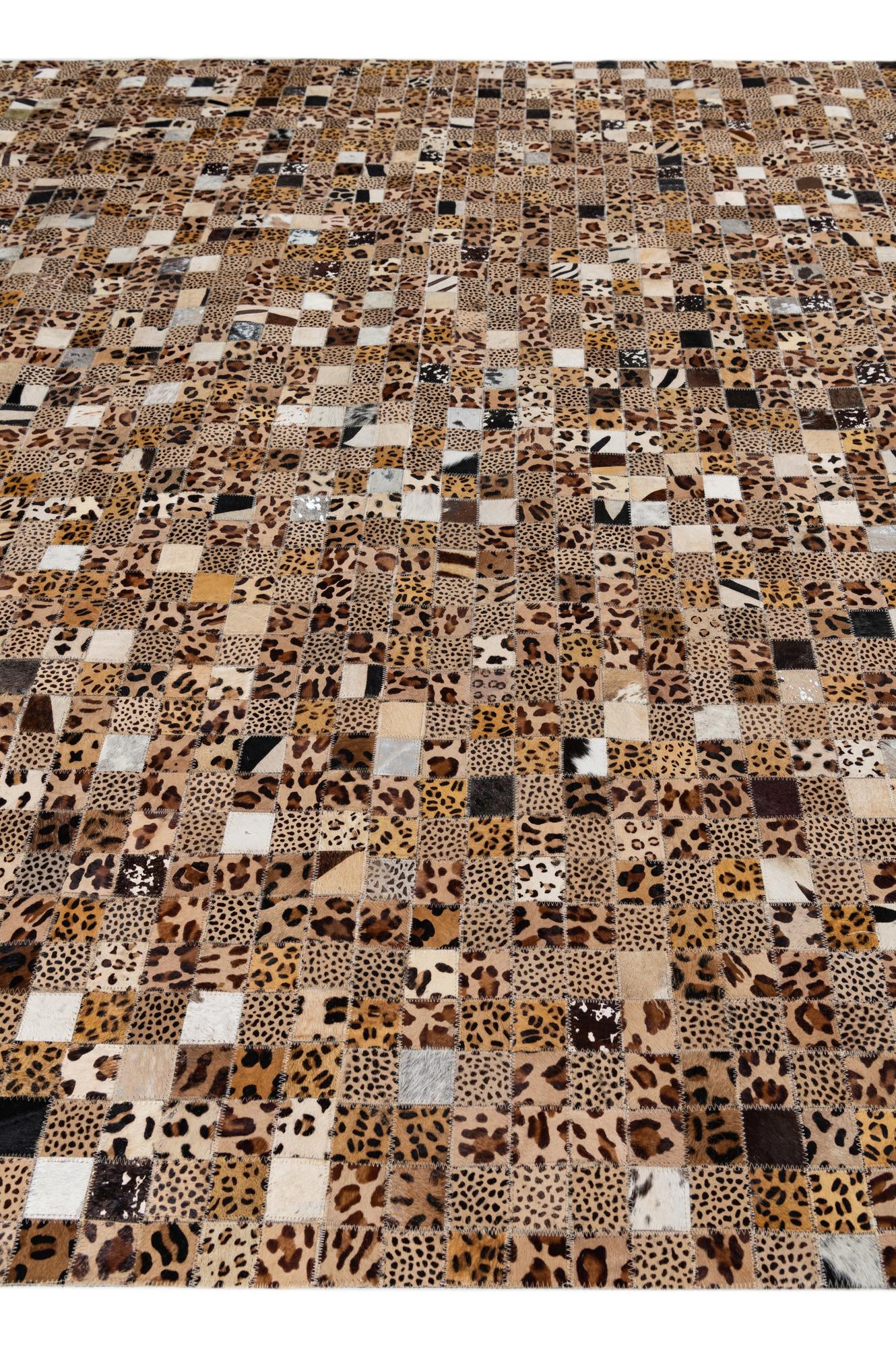 8' x 10' Cowhide Leather Rug