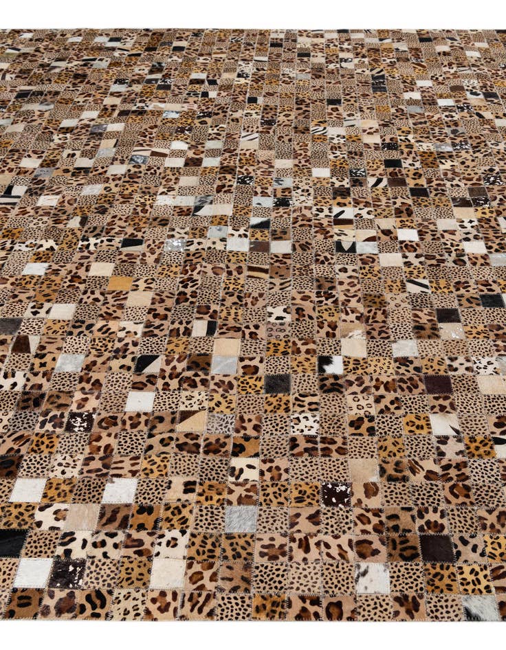 Detail image of 8' x 10' Cowhide Leather Rug