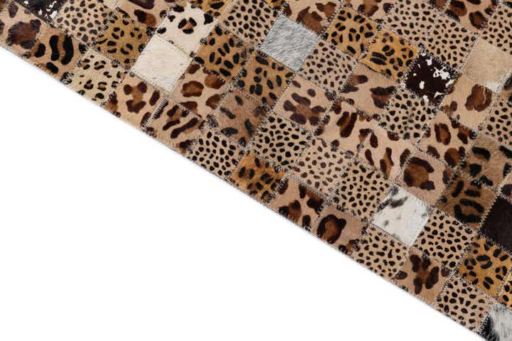 8' x 10' Cowhide Leather Rug
