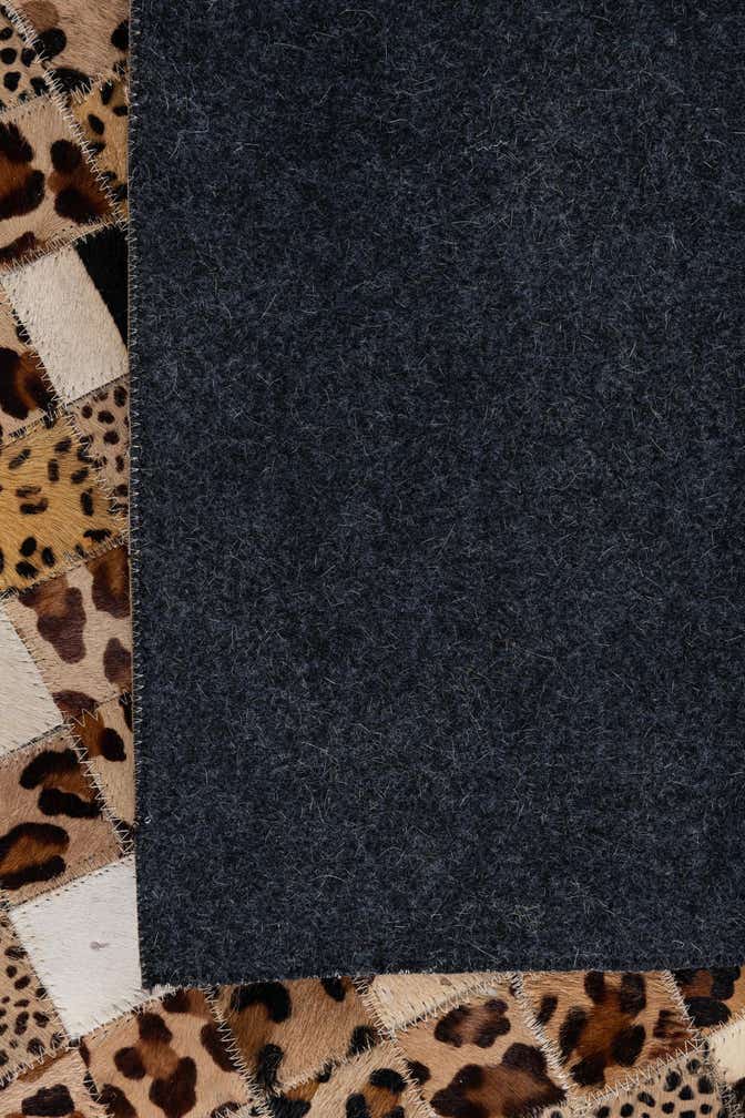 8' x 10' Cowhide Leather Rug