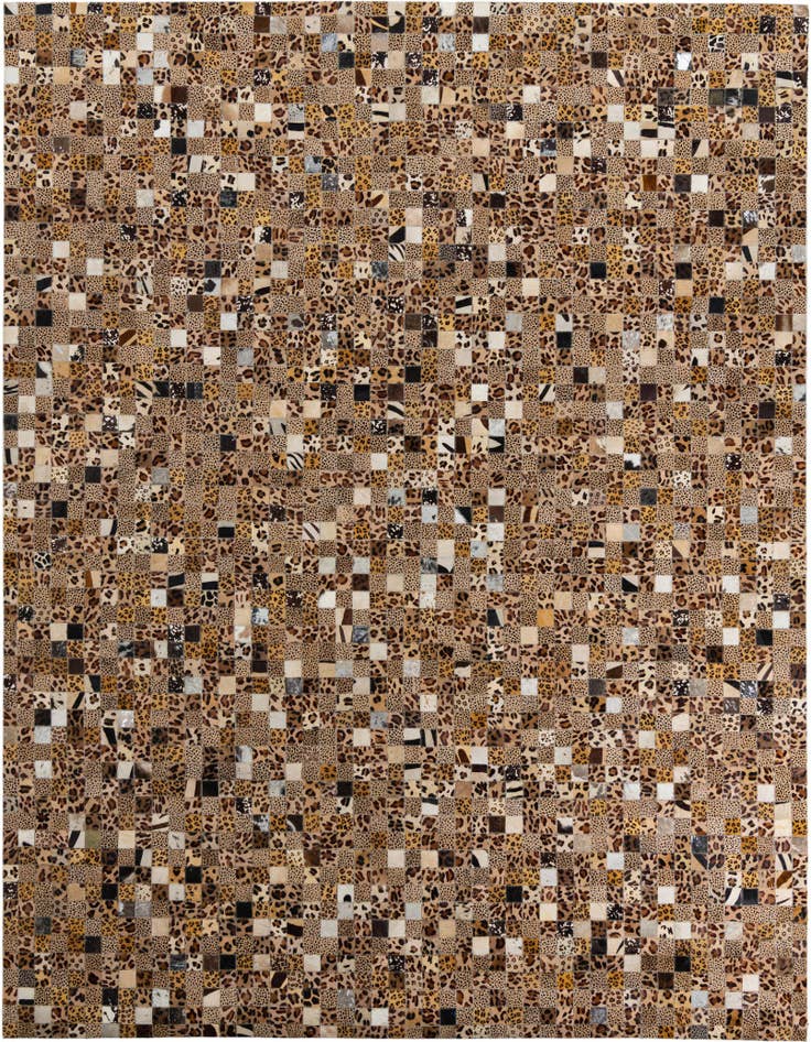Detail image of 8' x 10' Cowhide Leather Rug