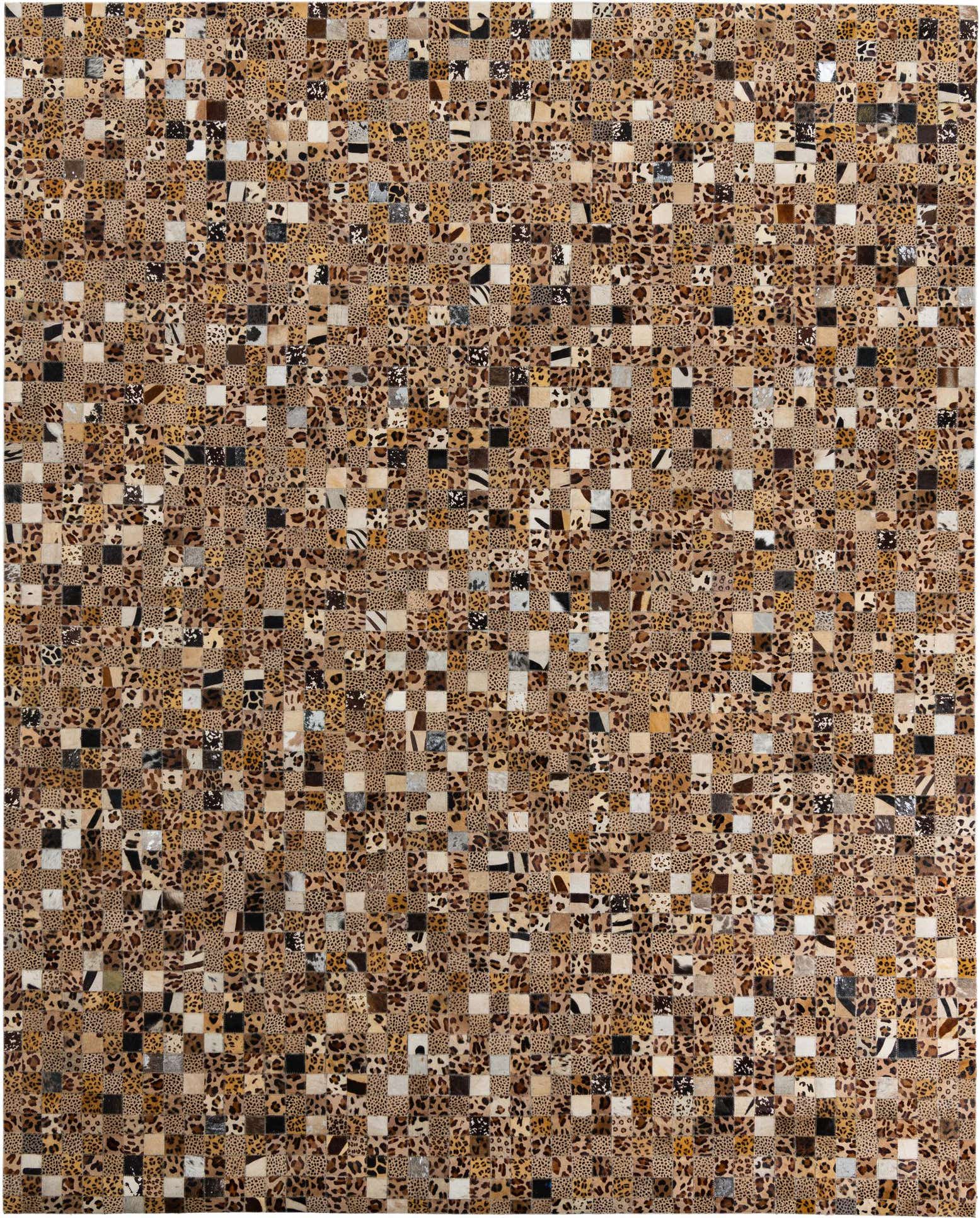 8' x 10' Cowhide Leather Rug