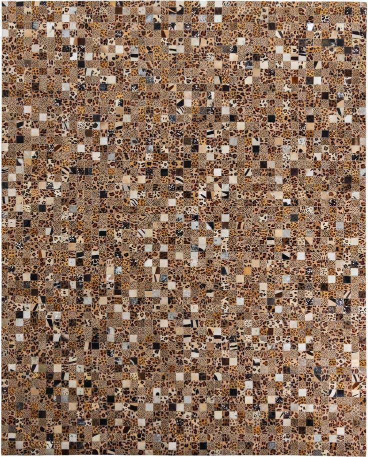 Detail image of 8' x 10' Cowhide Leather Rug