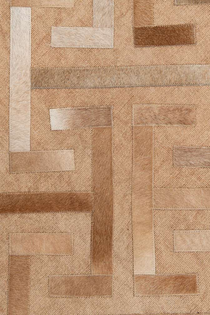 4' x 6' Cowhide Leather Rug