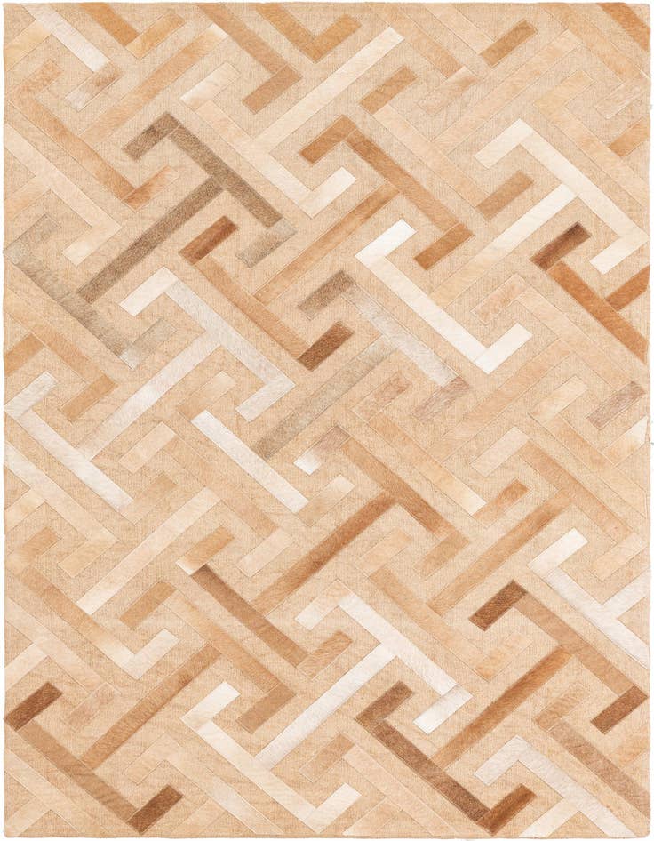Detail image of 4' x 6' Cowhide Leather Rug