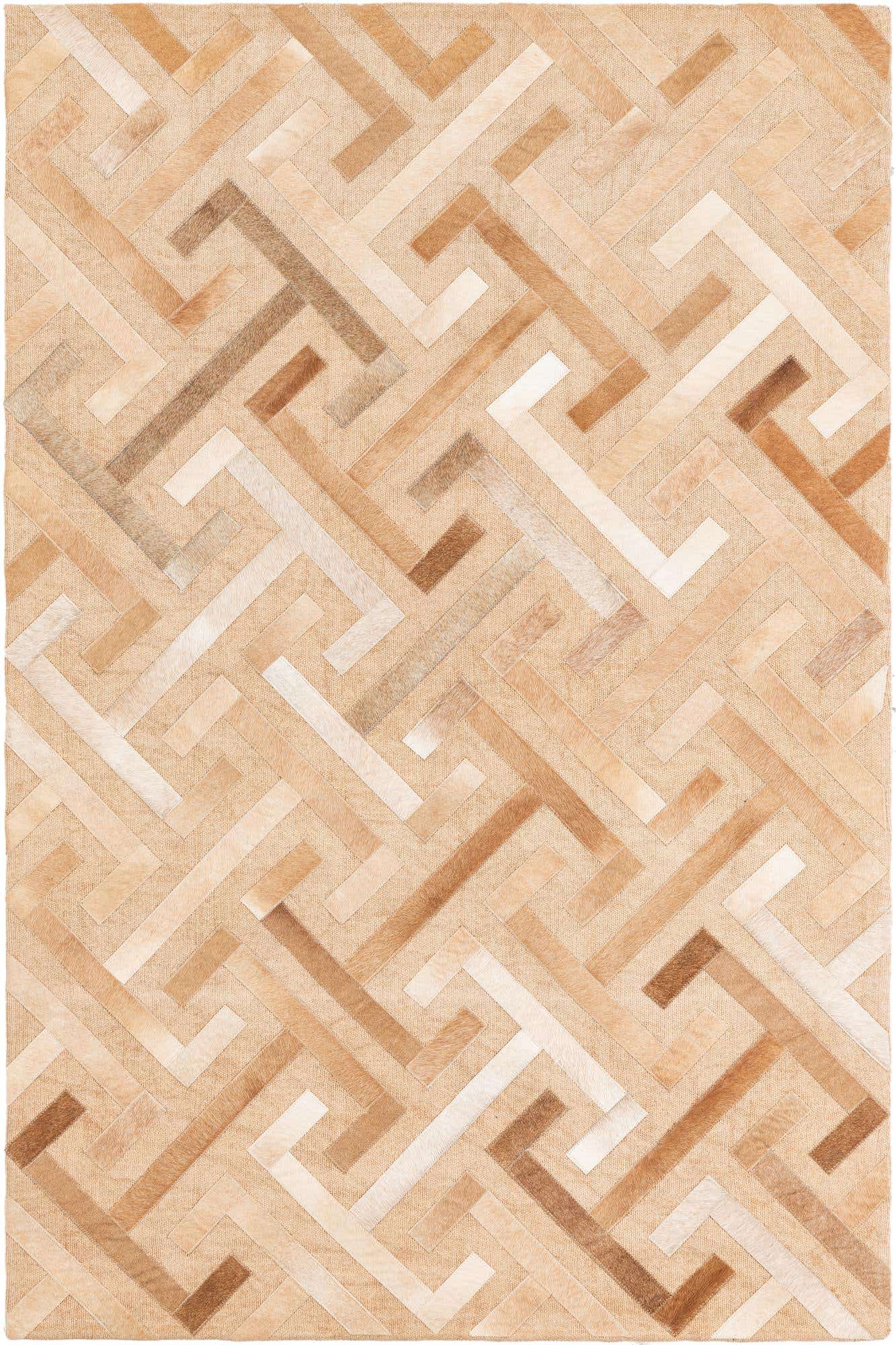 4' x 6' Cowhide Leather Rug