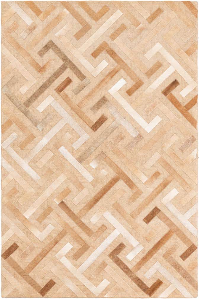 4' x 6' Cowhide Leather Rug