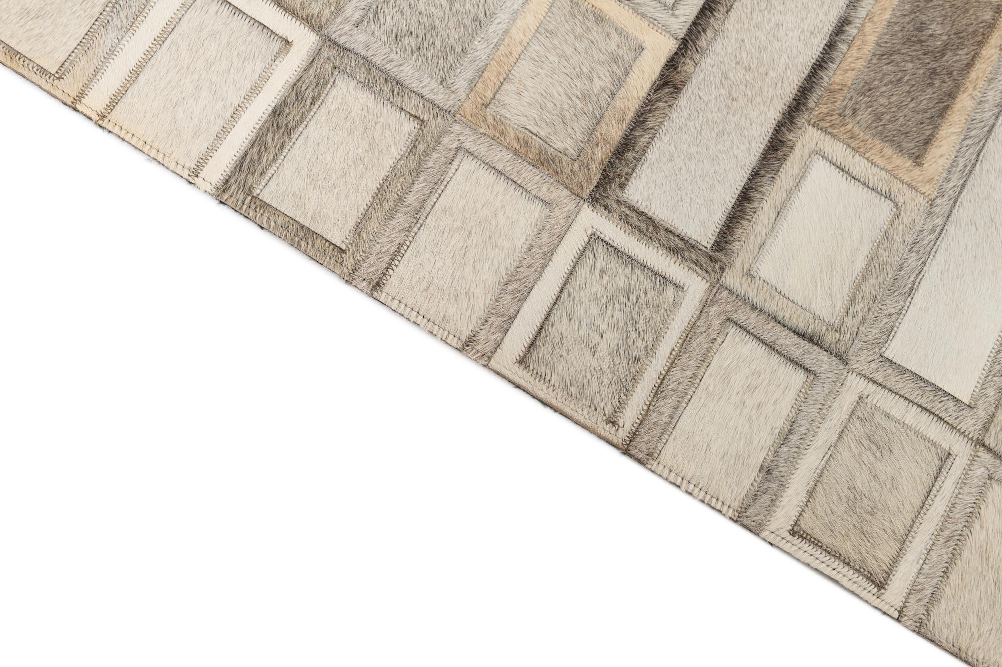 120cm x 185cm Cowhide Leather Alfombra