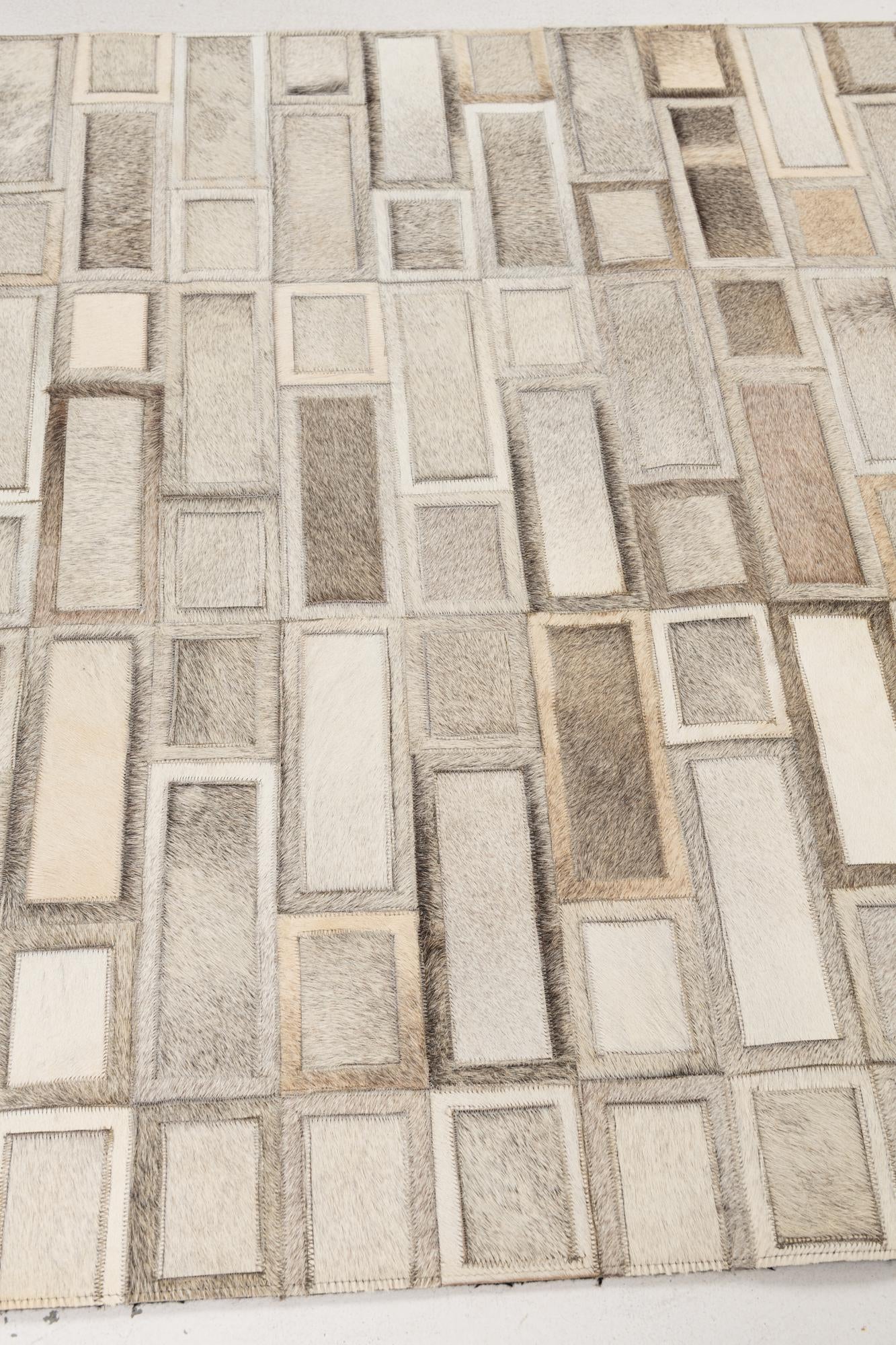 120cm x 185cm Cowhide Leather Alfombra