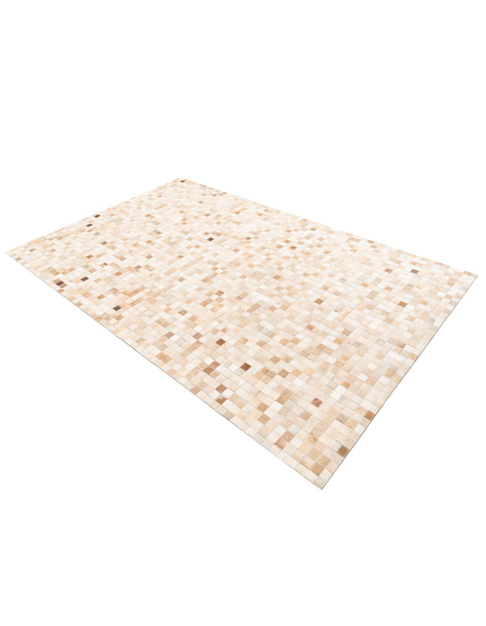 5' x 8' Cowhide Leather Rug