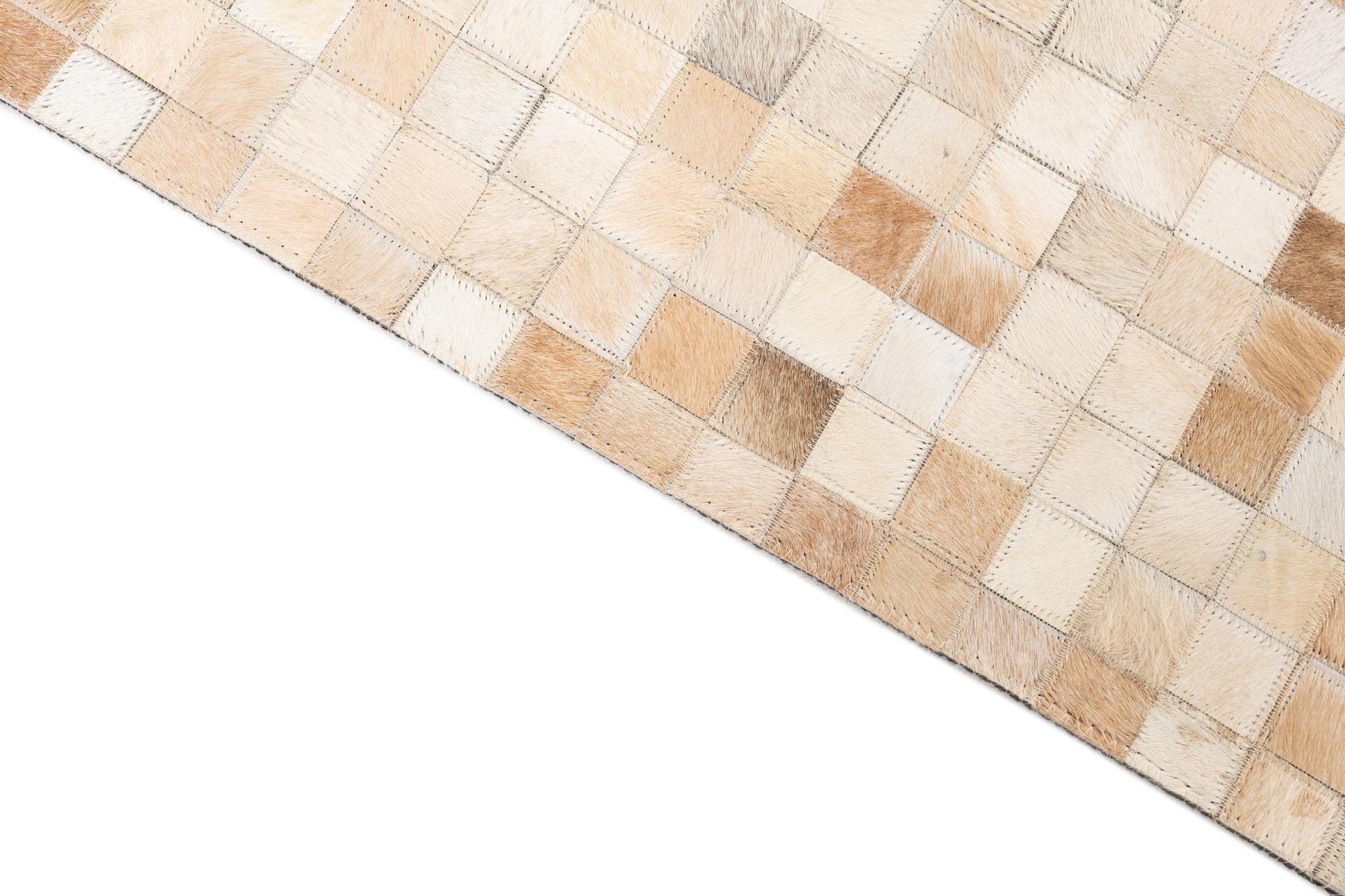 5' x 8' Cowhide Leather Rug