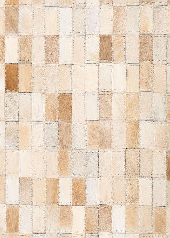 5' x 8' Cowhide Leather Rug