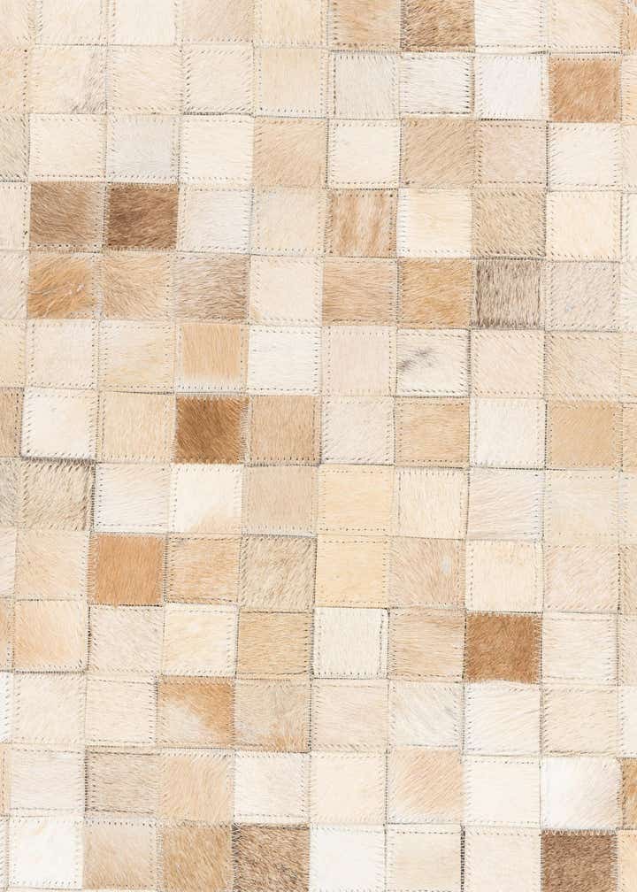 5' x 8' Cowhide Leather Rug