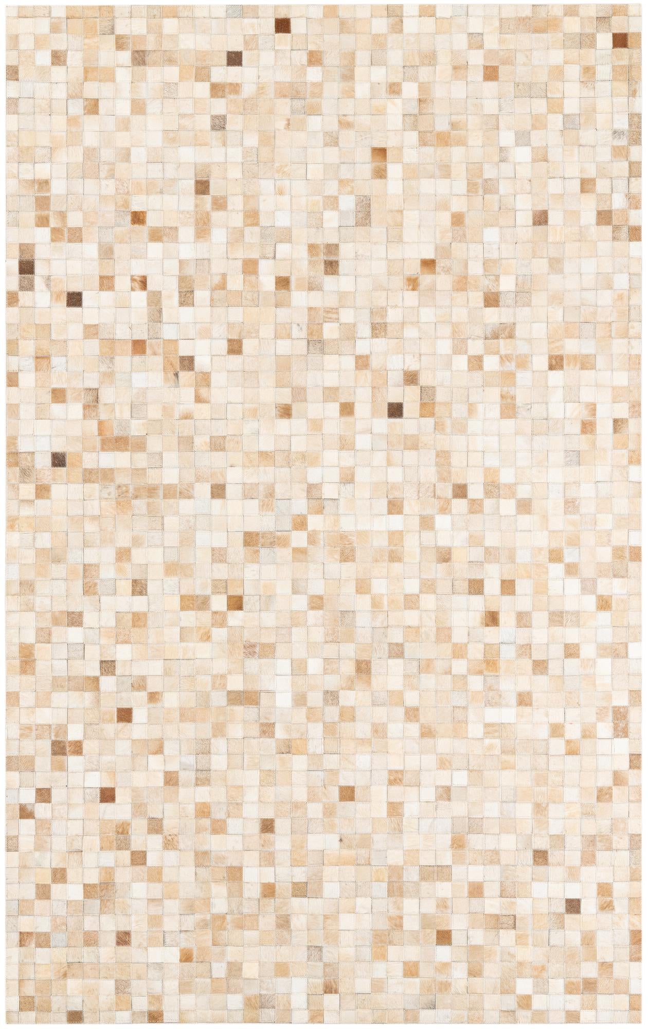 5' x 8' Cowhide Leather Rug