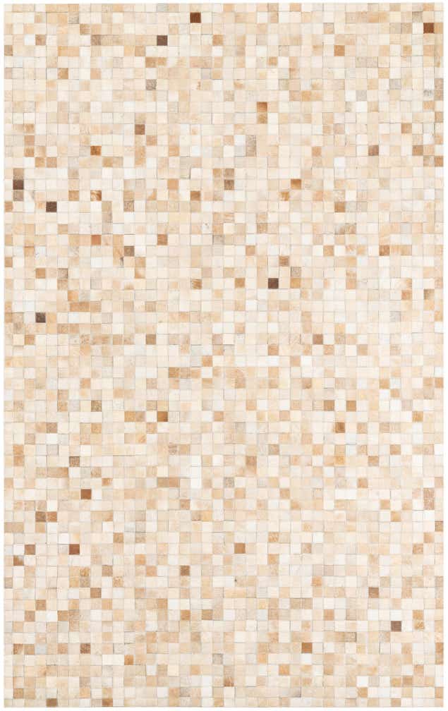 5' x 8' Cowhide Leather Rug