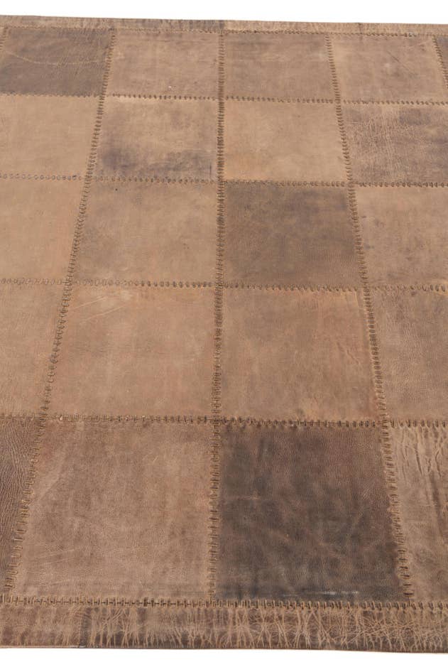 Detail image of 5' 3 x 7' 1 Cowhide Leather Rug