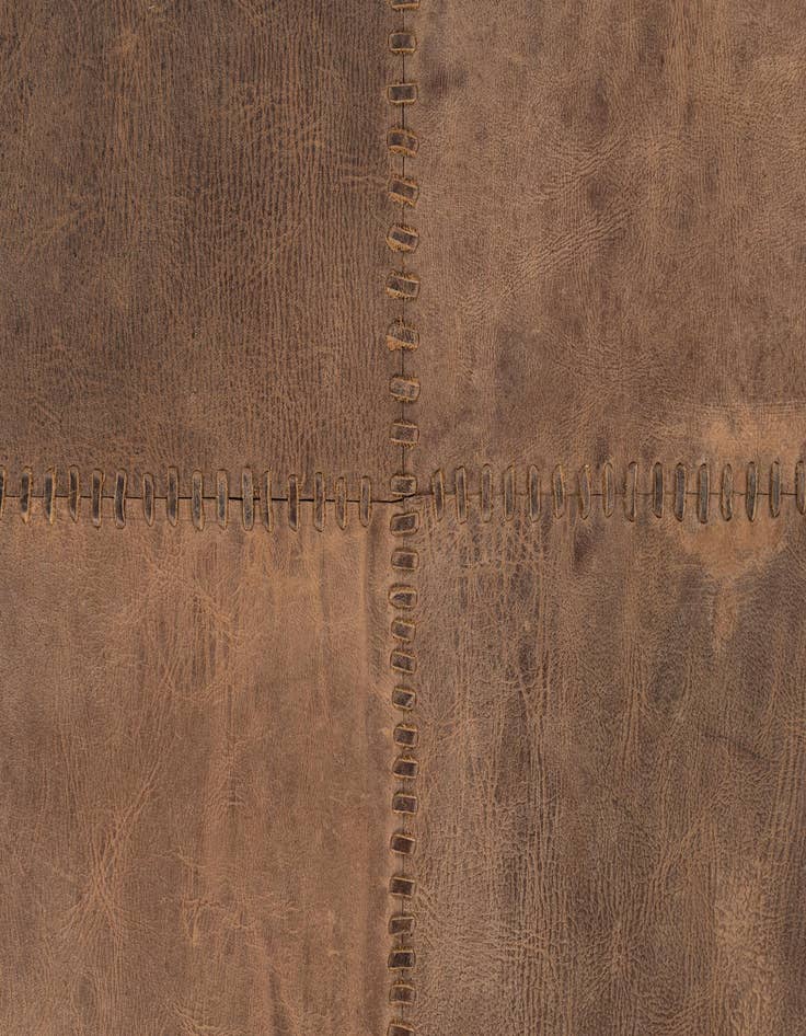 Detail image of 5' 3 x 7' 1 Cowhide Leather Rug