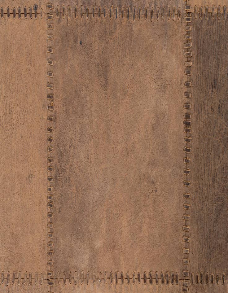 Detail image of 5' 3 x 7' 1 Cowhide Leather Rug
