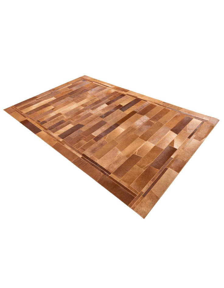 Detail image of 5' x 7' 10 Cowhide Leather Rug