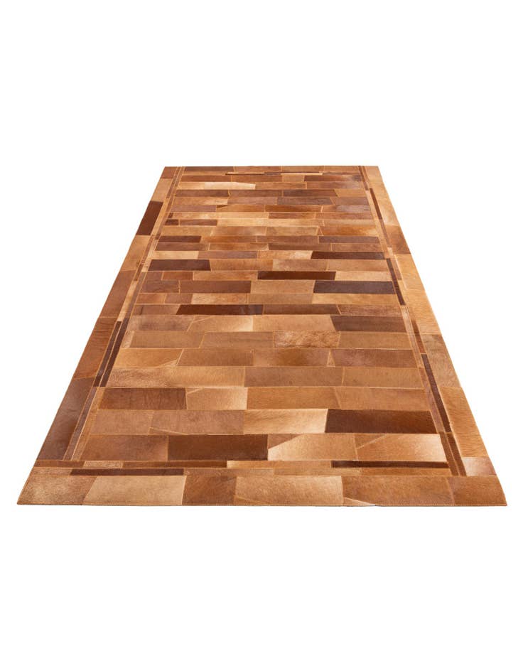 Detail image of 5' x 7' 10 Cowhide Leather Rug