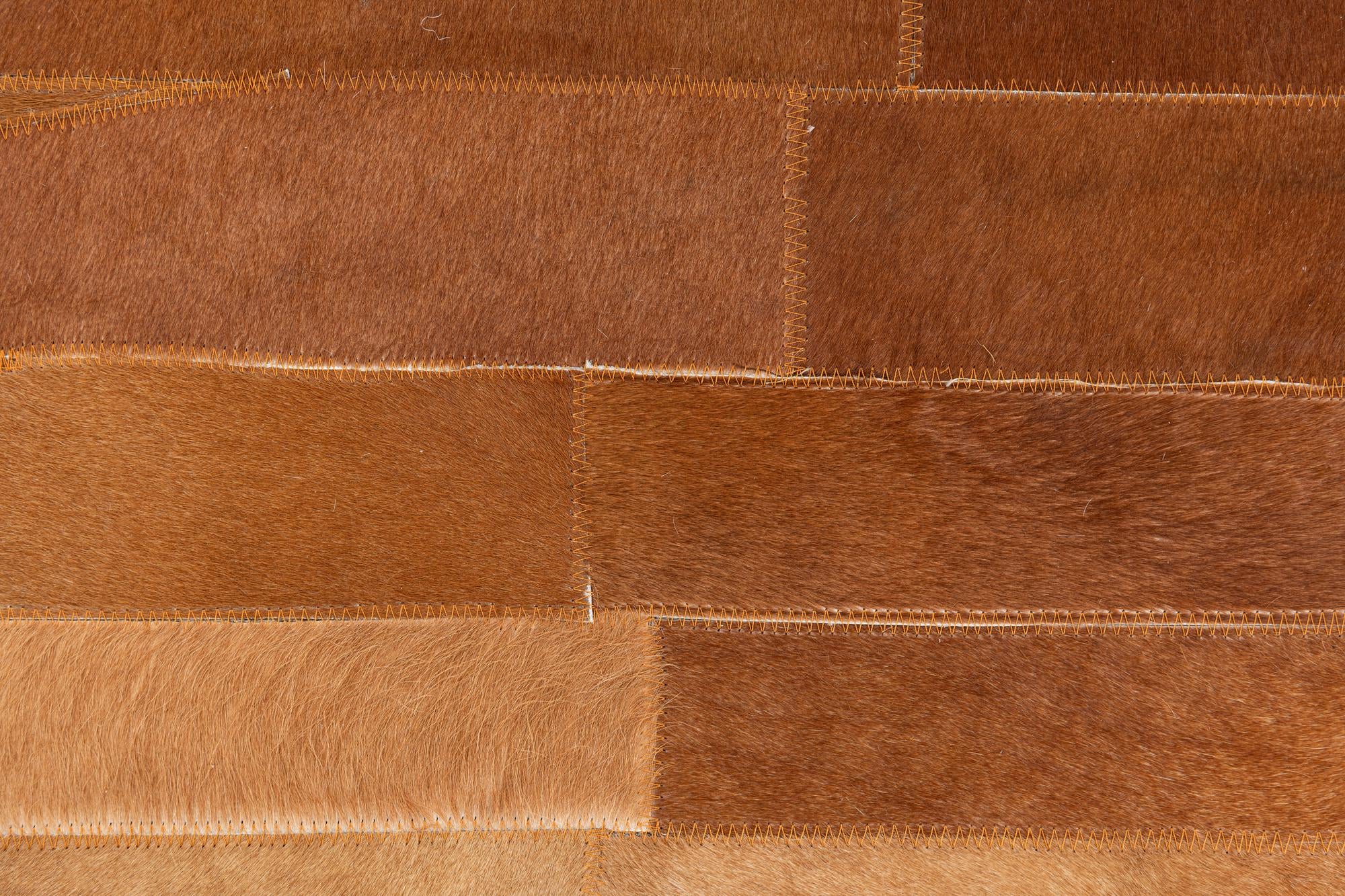 5' x 7' 10 Cowhide Leather Rug