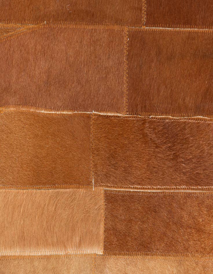 Detail image of 5' x 7' 10 Cowhide Leather Rug