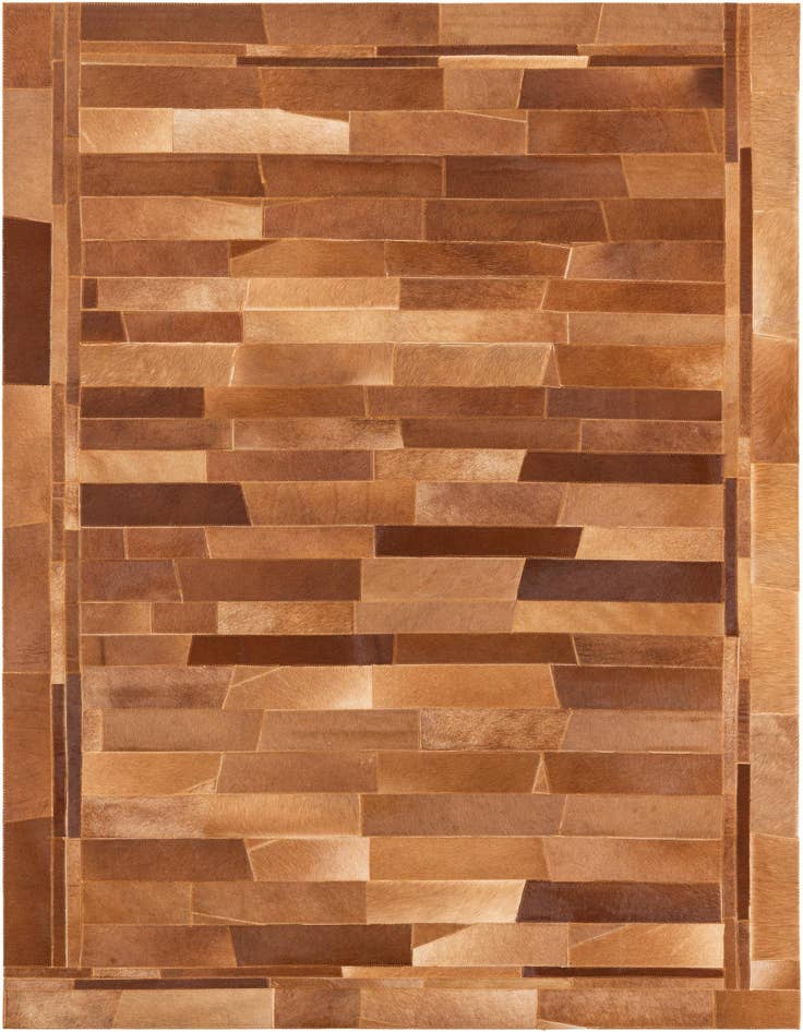 Detail image of 5' x 7' 10 Cowhide Leather Rug