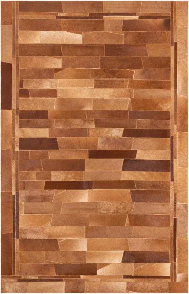Detail image of 5' x 7' 10 Cowhide Leather Rug