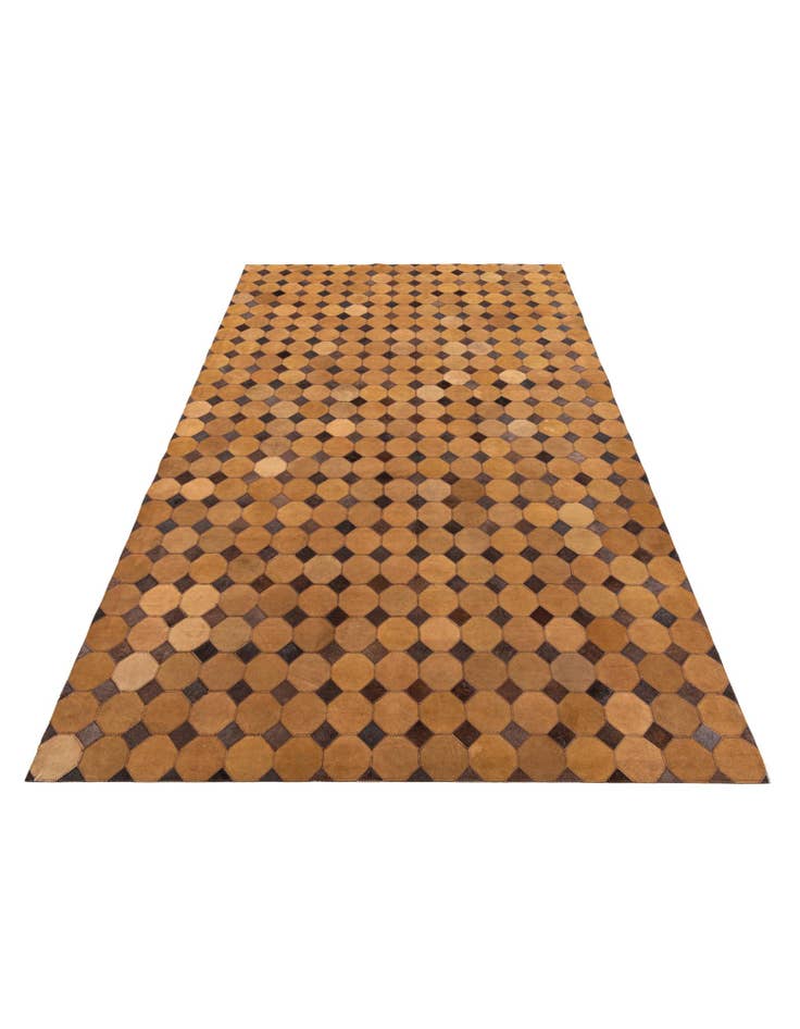Detail image of 5' 2 x 8' 2 Cowhide Leather Rug