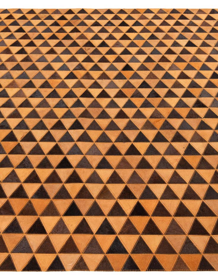 Detail image of 5' 2 x 8' 1 Cowhide Leather Rug