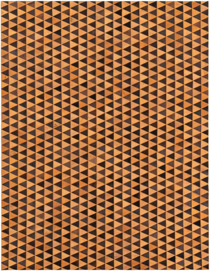 Detail image of 5' 2 x 8' 1 Cowhide Leather Rug