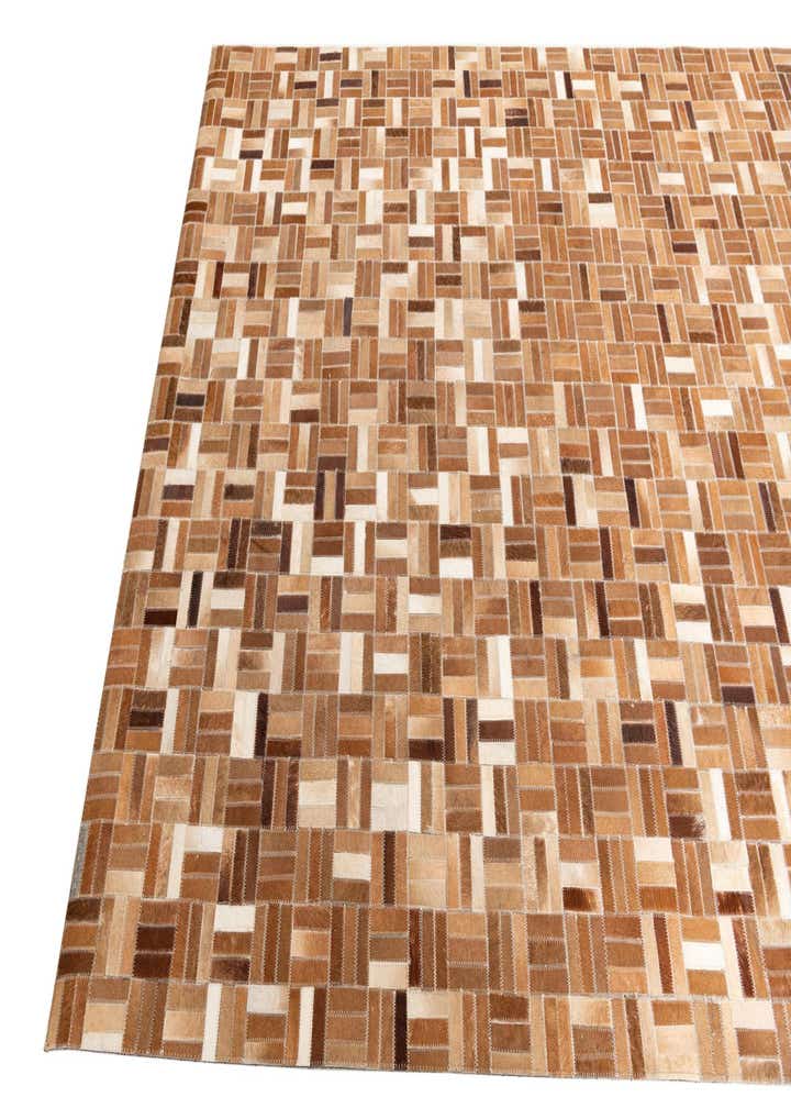 5' x 7' 10 Cowhide Leather Rug