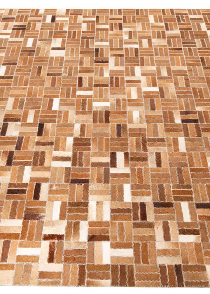 5' x 7' 10 Cowhide Leather Rug